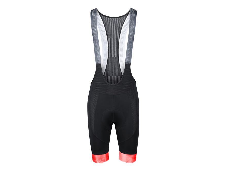 Pánské kraťasy se šráky a vložkou FORCE STRIPE, černo-červené