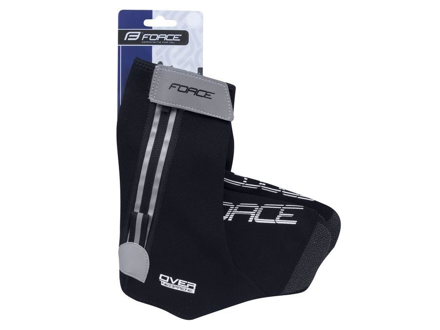 Návleky treter FORCE NEOPREN OVER ROAD, černé