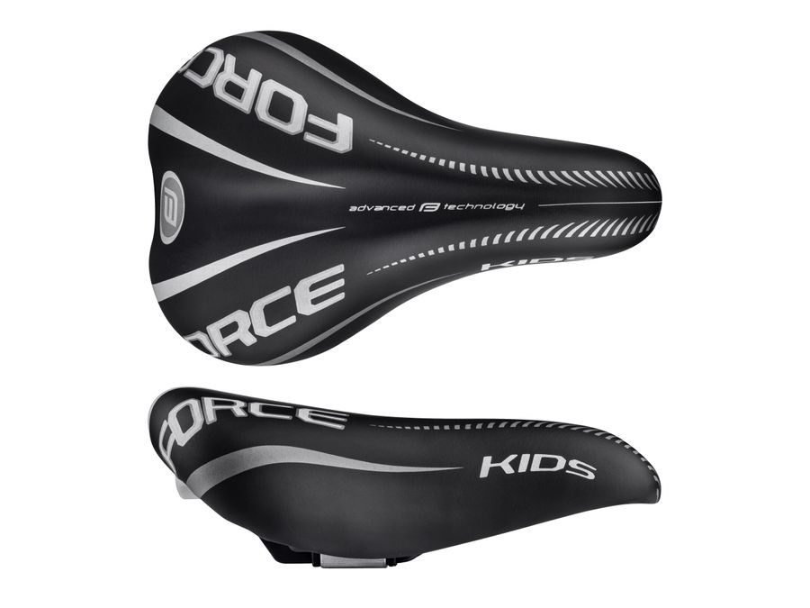 Dětské sedlo FORCE KIDS 16-20", černo-šedé
