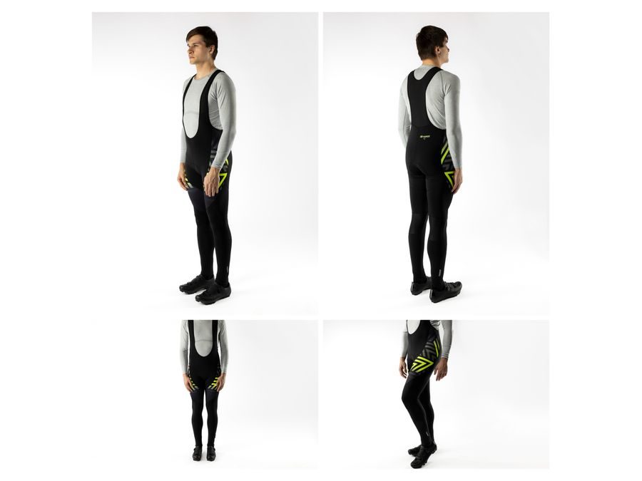 Pánské kalhoty se šráky a vložkou FORCE SPIKE, černo-fluo