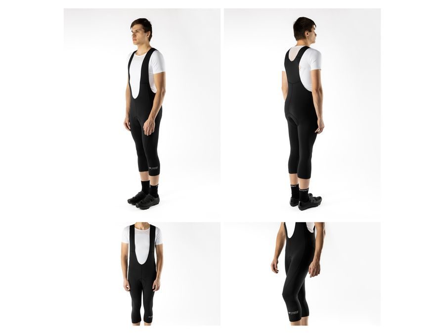 Pánské 3/4 kalhoty se šráky a vložkou FORCE MAZE, černé