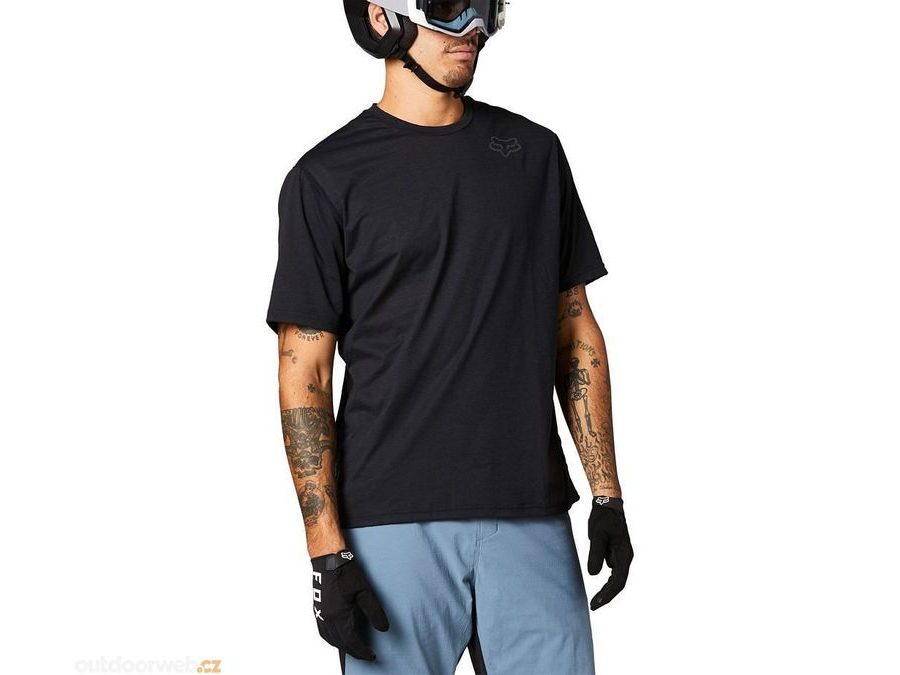 Pánský dres s krátkým rukávem FOX Ranger Power DryR Ss, černý