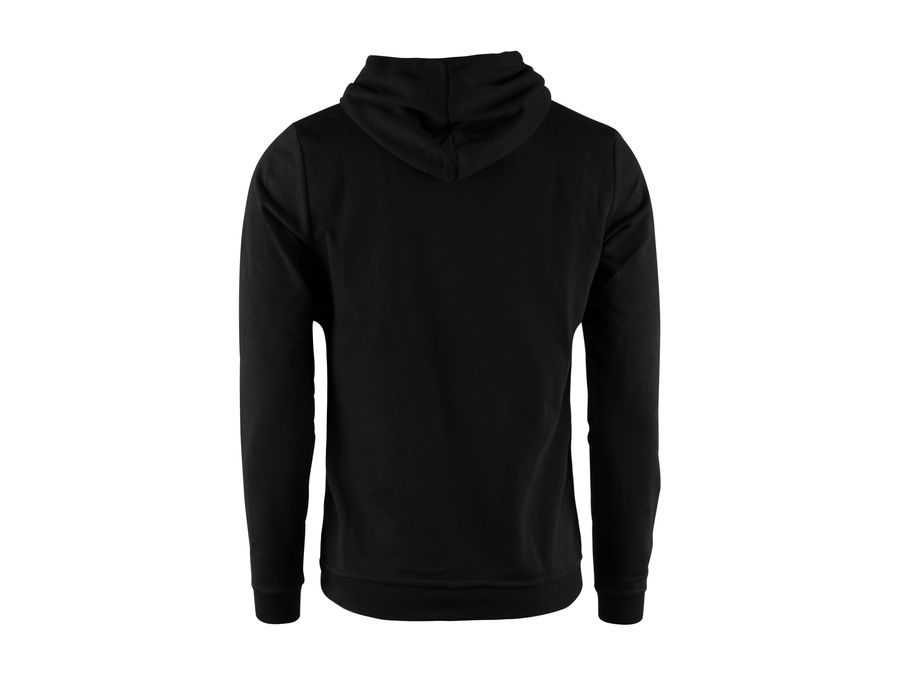 Pánská mikina FORCE COMFY přes hlavu s kapucí, černá