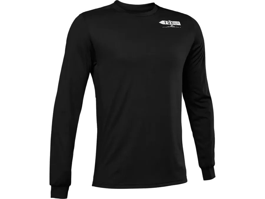 Pánský dres s dlouhým rukávem FOX Ranger Ls Dr Jersey, černý