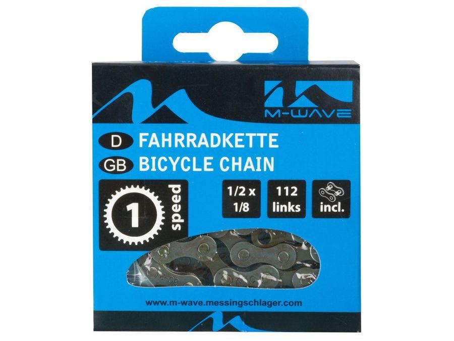 řetěz M-WAVE 1/2x1/8 112čl. hnědý