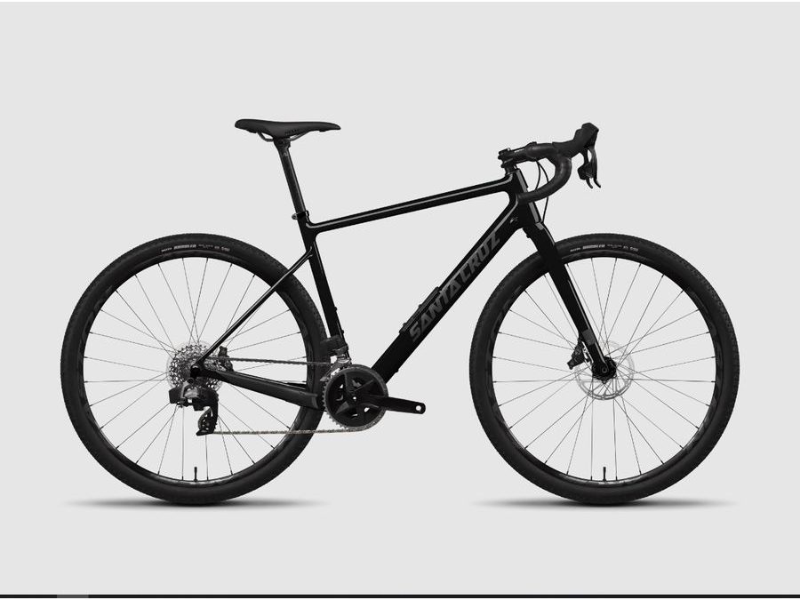 Gravel kolo Santa Cruz Stigmata 4 CC 700c 25 BLK Rival AXS-2x, Gloss Black Sparkle