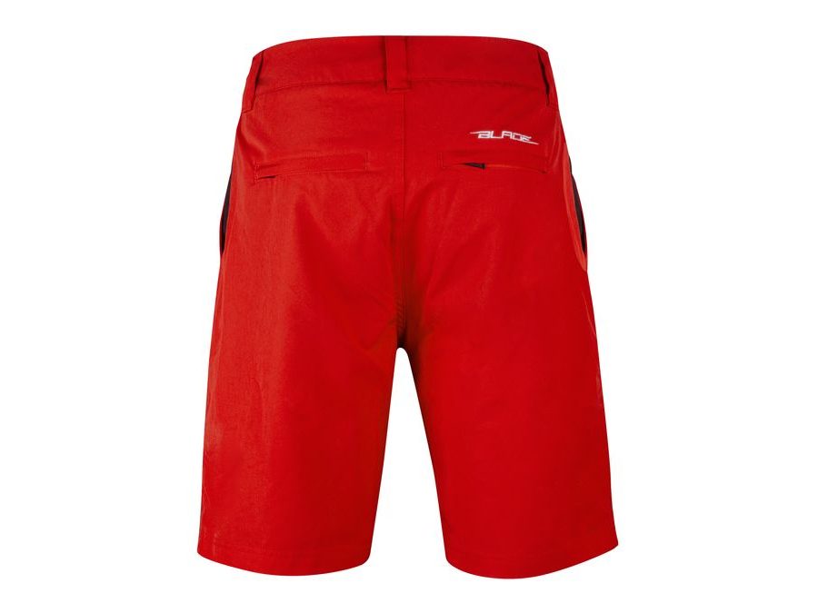 Pánské kraťasy do pasu s odnímatelnou vložkou FORCE BLADE MTB, červené