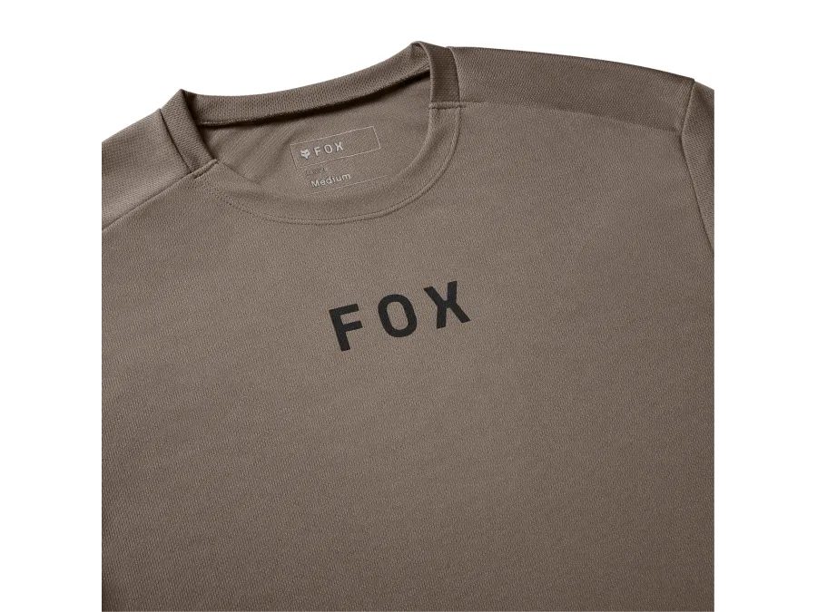 Pánský dres s krátkým rukávem FOX Ranger Wordmark Jersey, nutmeg brown