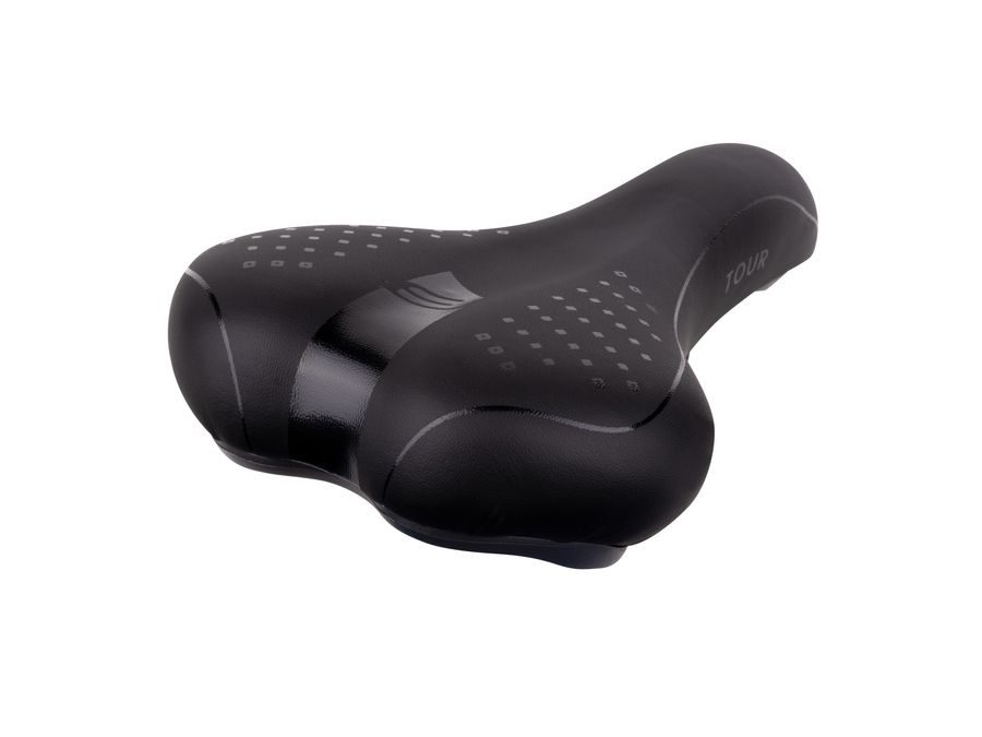 Pánské komfortní sedlo FORCE SURE NEW, černé