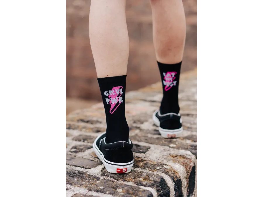 Ponožky na gravel kolo Kolo je Láska - GRVL PWR, černá