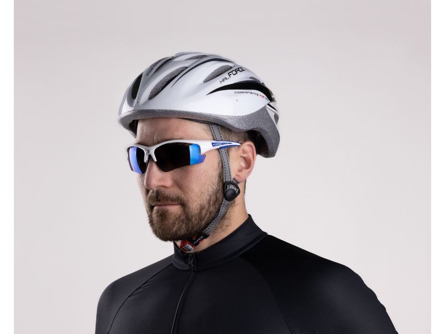 Helma FORCE HAL, bílo-černá