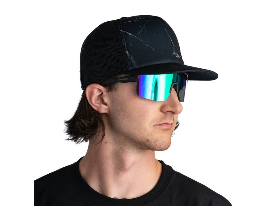 Brýle HORSEFEATHERS Scorpio, matt black-mirror green