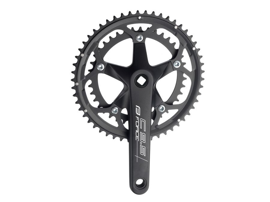 Kliky Force ROAD C9.5 Al 50/34z 175mm černé mat