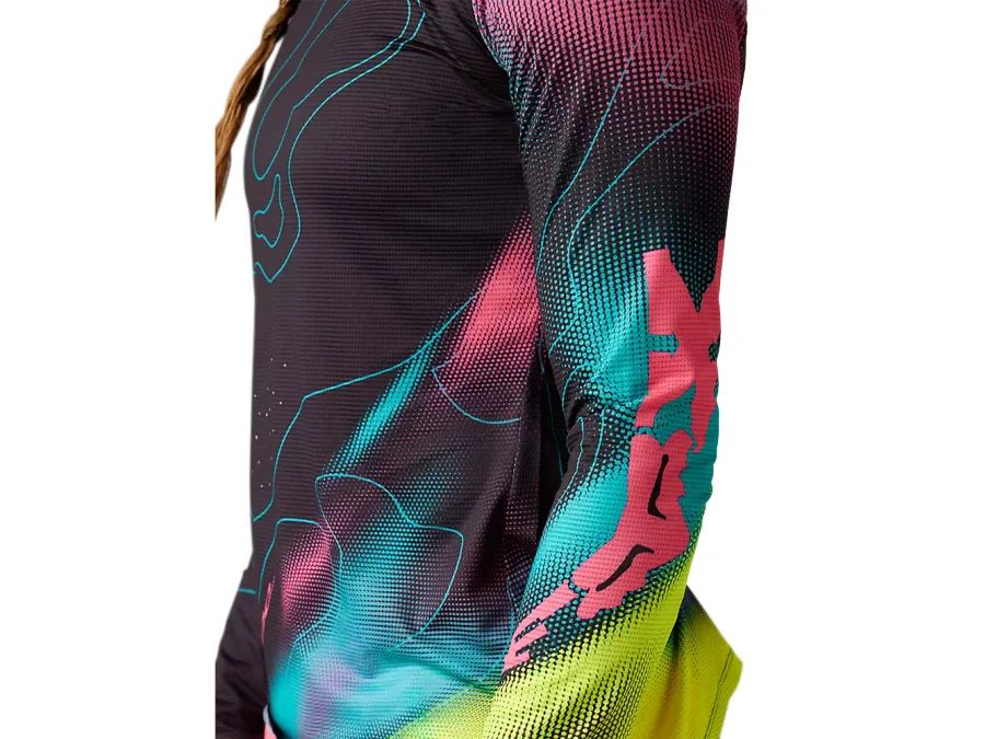 Dámský dres s dlouhým rukávem FOX Flexair Lunar, růžový