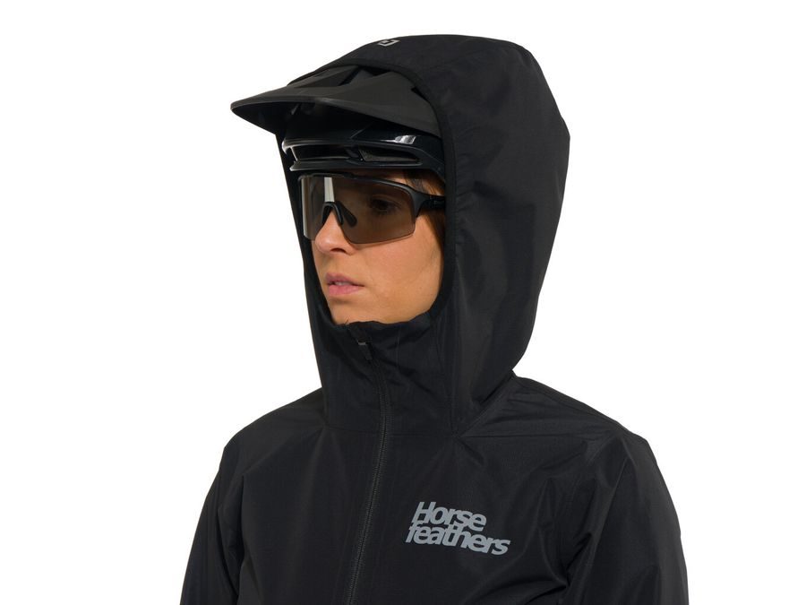 Dámská nepromokavá bunda HORSEFEATHERS Onyx, black reflex