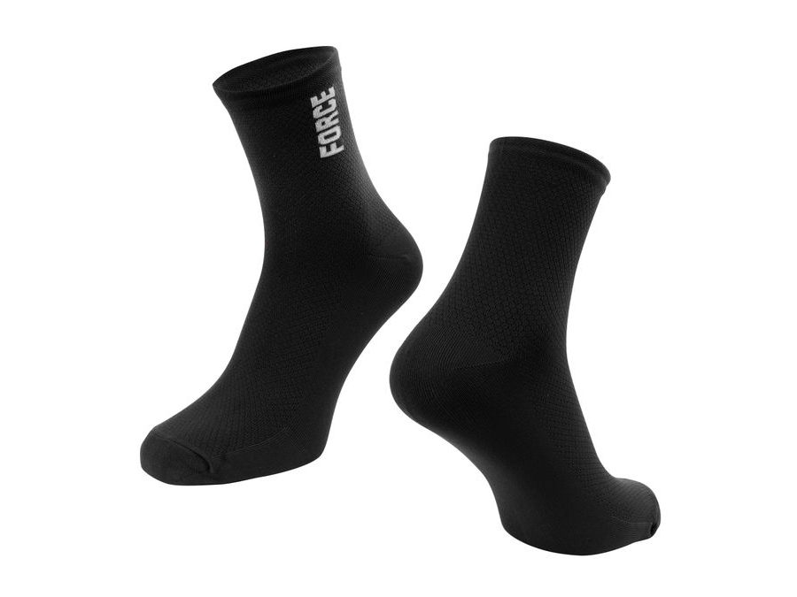 Krátké ponožky FORCE COLOUR, černé