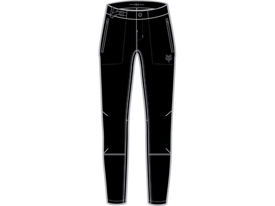 Dámské kalhoty do pasu bez vložky Fox W Ranger Pant, Black