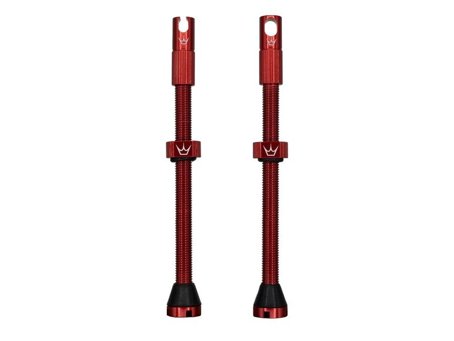 Bezdušové ventilky PEATY'S X CHRIS KING (MK2) RED BEZDUŠOVÉ VENTILKY - 80MM