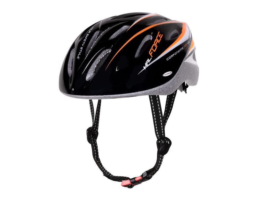 Helma FORCE HAL, černo-oranžovo-bílá