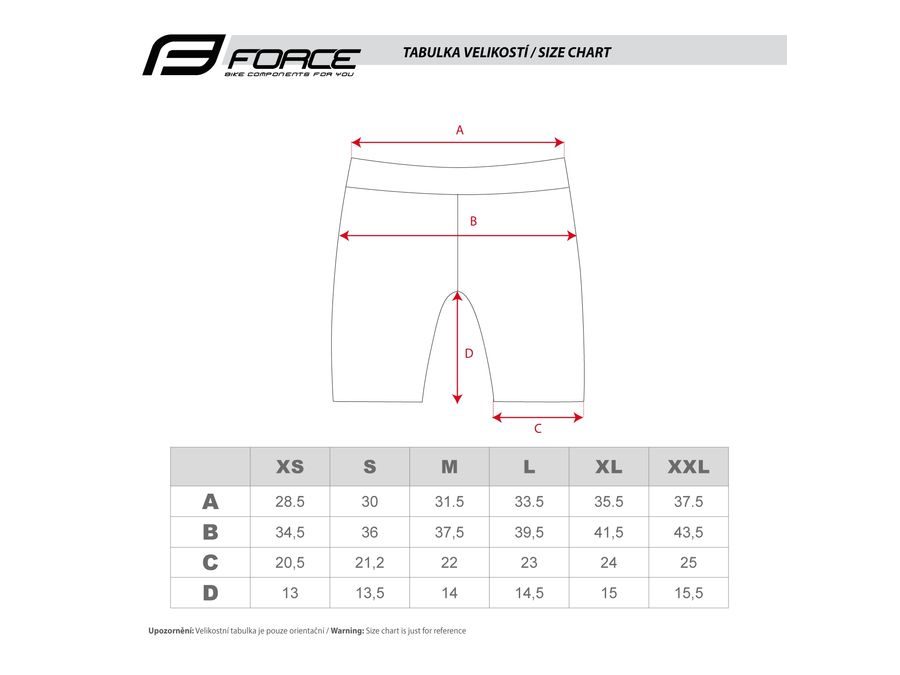 Dámské kraťasy do pasu s vložkou FORCE CHARM LADY, černé