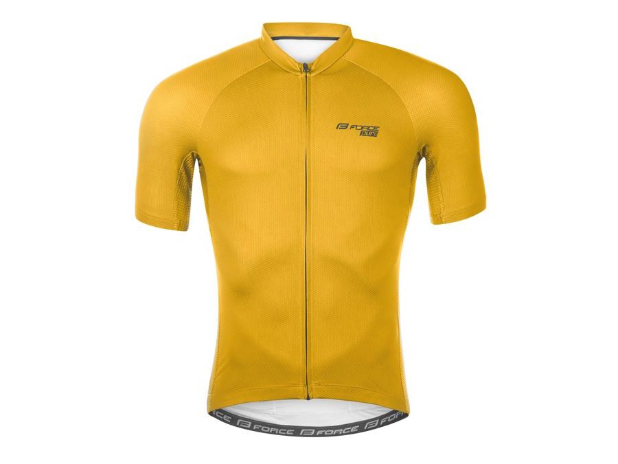 Pánský dres s krátkým rukávem FORCE PURE, žlutý