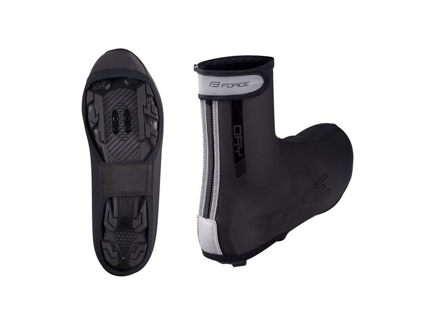 Návleky treter FORCE PU DRY MTB, černé