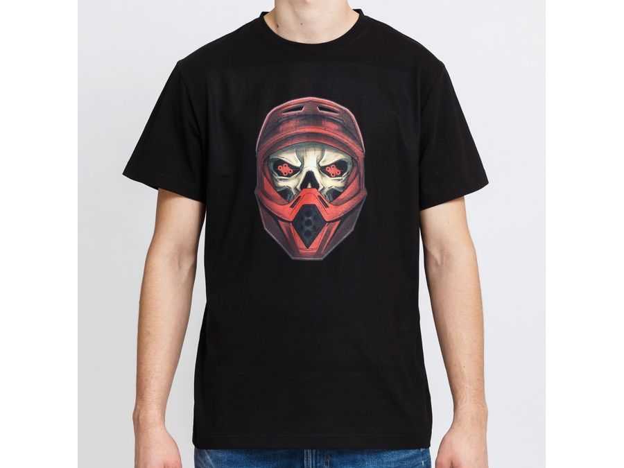 Merch tričko s krátkým rukávem MIKEBIKE Blazing Skeleton