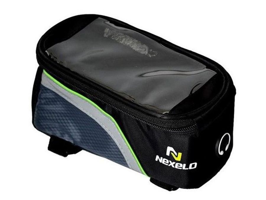 Brašna na rám NEXELO ČERNO/ZELENÁ XL