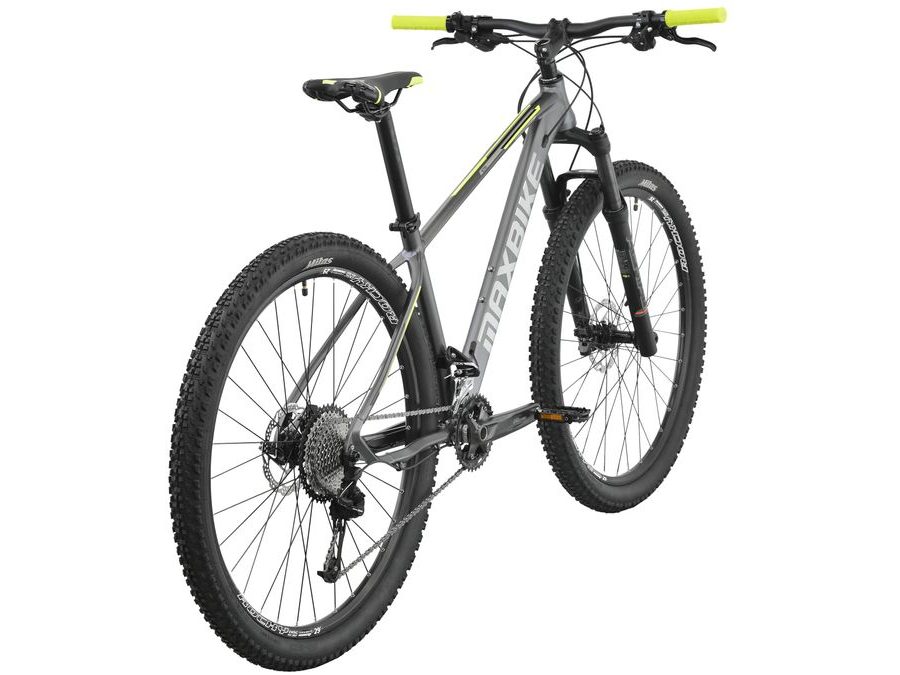 Pánské horské kolo Maxbike Inari 29" - Šedý Mat / Zelená 2022