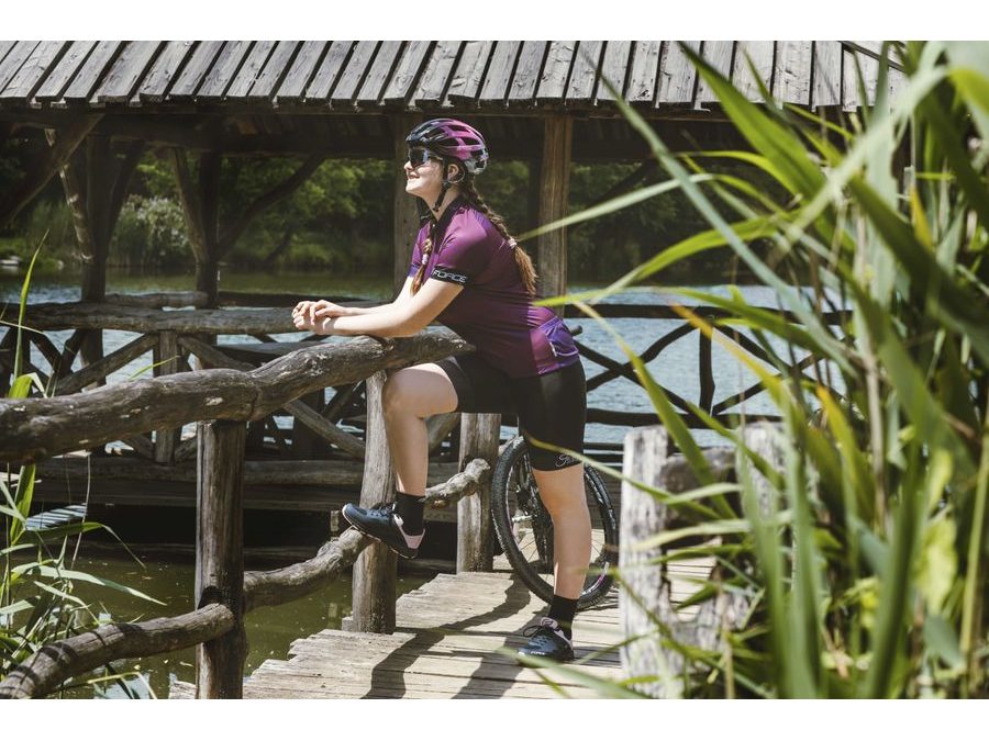 Dámské kraťasy do pasu s vložkou FORCE VICTORY LADY, černé