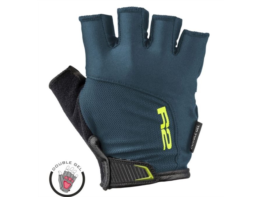 Letní krátkoprsté rukavice R2 VITTORIA ATR50E, petrolejové