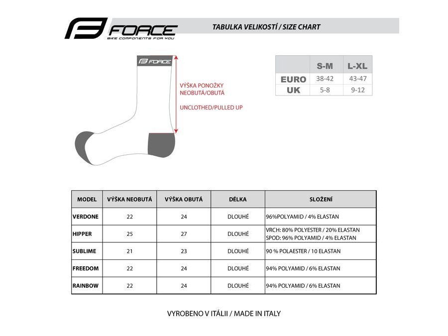 Dlouhé ponožky FORCE SUBLIME, fialovo-modré