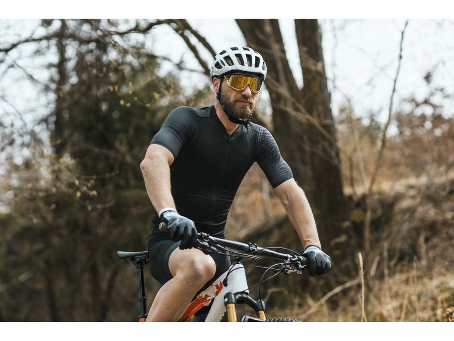 Pánský dres s krátkým rukávem FORCE STREAM, černý