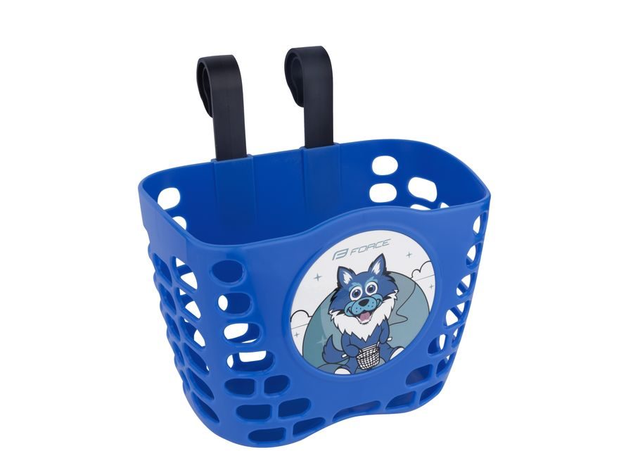 koš FORCE na řídítka dětský, modrý