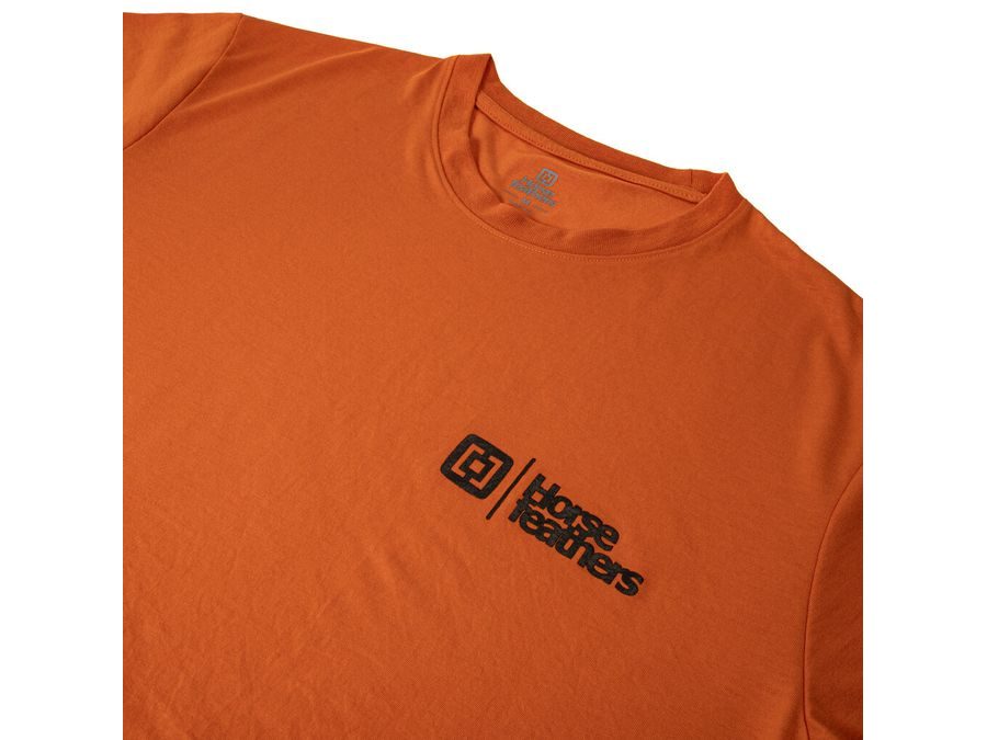 Pánské funkční triko/dres s krátkým rukávem HORSEFEATHERS Rooter, burnt orange