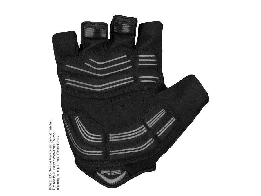 Letní krátkoprsté rukavice R2 VOUK ATR19A, černé