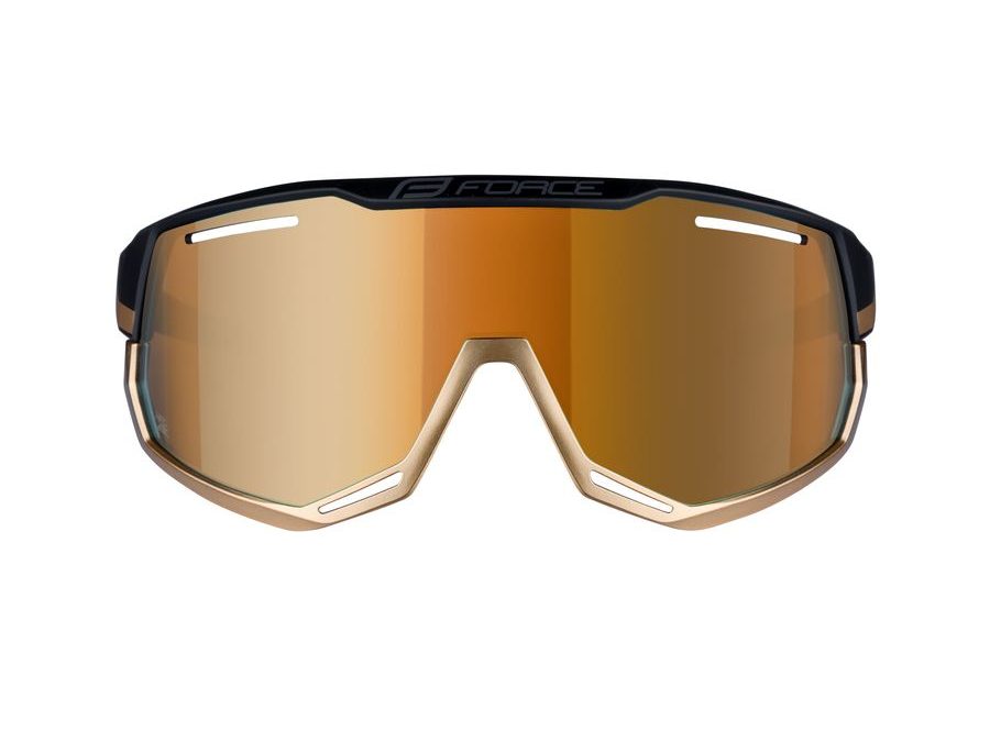 brýle FORCE ATTIC černo-zlaté, zlaté zrc. sklo