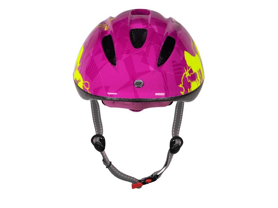 Dětská helma FORCE FUN ANIMALS, fluo-růžová