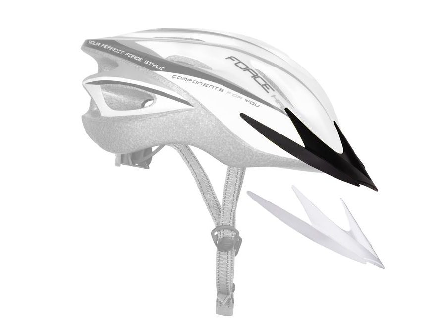 Helma FORCE HAL, bílo-černá