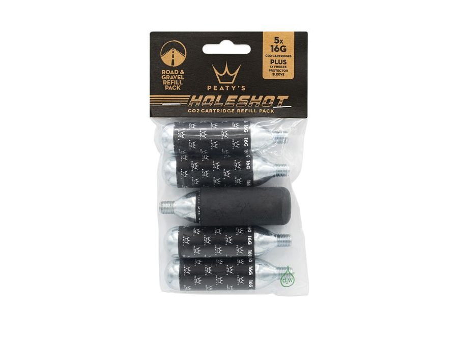 CO2 Bombičky PEATY'S HOLESHOT CO2 BOMBIČKY 5 KS - ROAD & GRAVEL (16G)