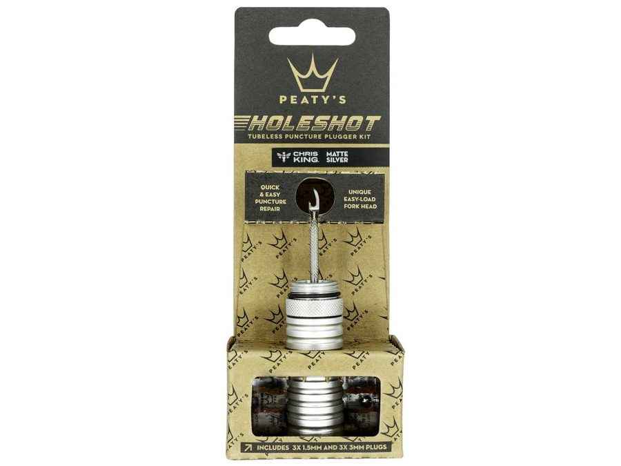 Opravná sada na bezdušové pláště PEATY'S HOLESHOT OPRAVNÁ SADA NA BEZDUŠOVÉ PLÁŠTĚ - SILVER