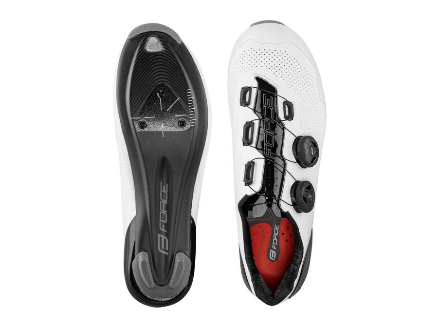 tretry FORCE ROAD WARRIOR CARBON, bílé