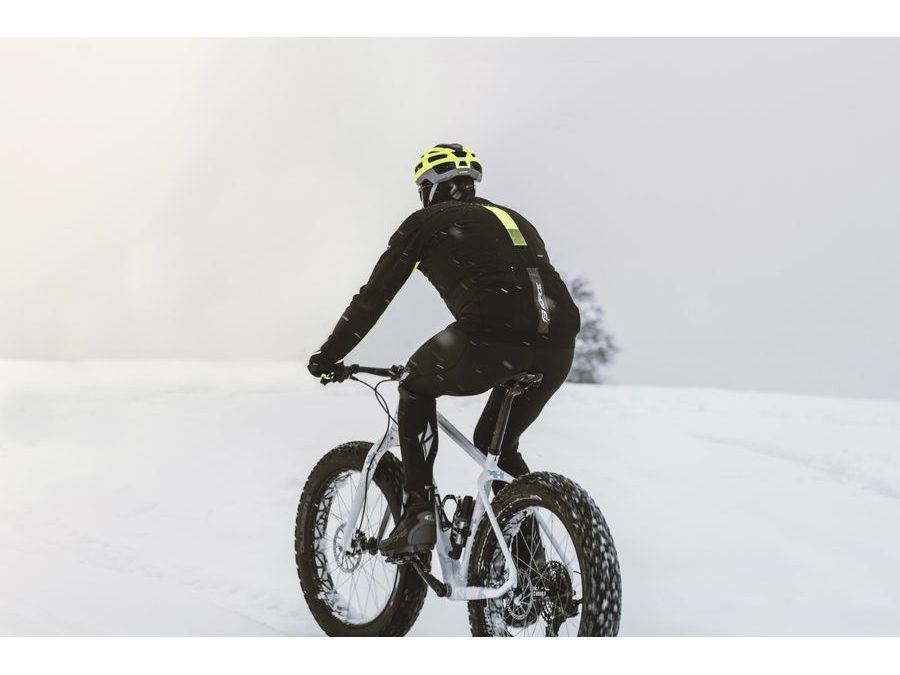 Pánská zimní bunda FORCE FROST softshell, černo-fluo