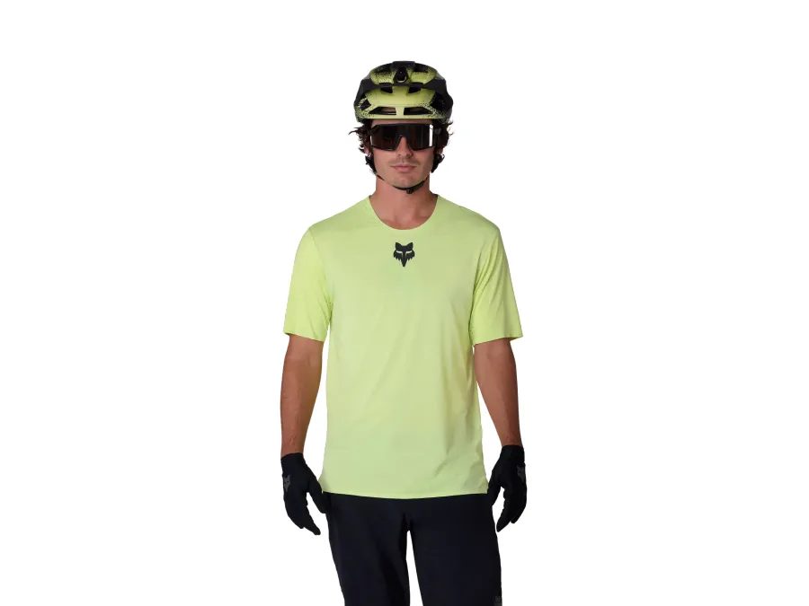 Pánský dres s krátkým rukávem FOX Flexair Lime Green