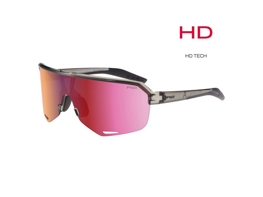 Sportovní sluneční brýle R2 HD FLUKE AT100U, tmavě šedé