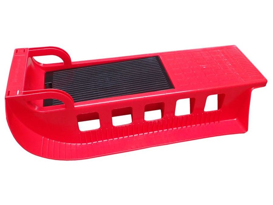 Dětské sáňky Kamzík plastové - červený