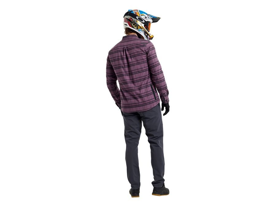 Pánská košile Troy Lee Designs GRIND FLANNE DEEP PURPLEL PLAID
