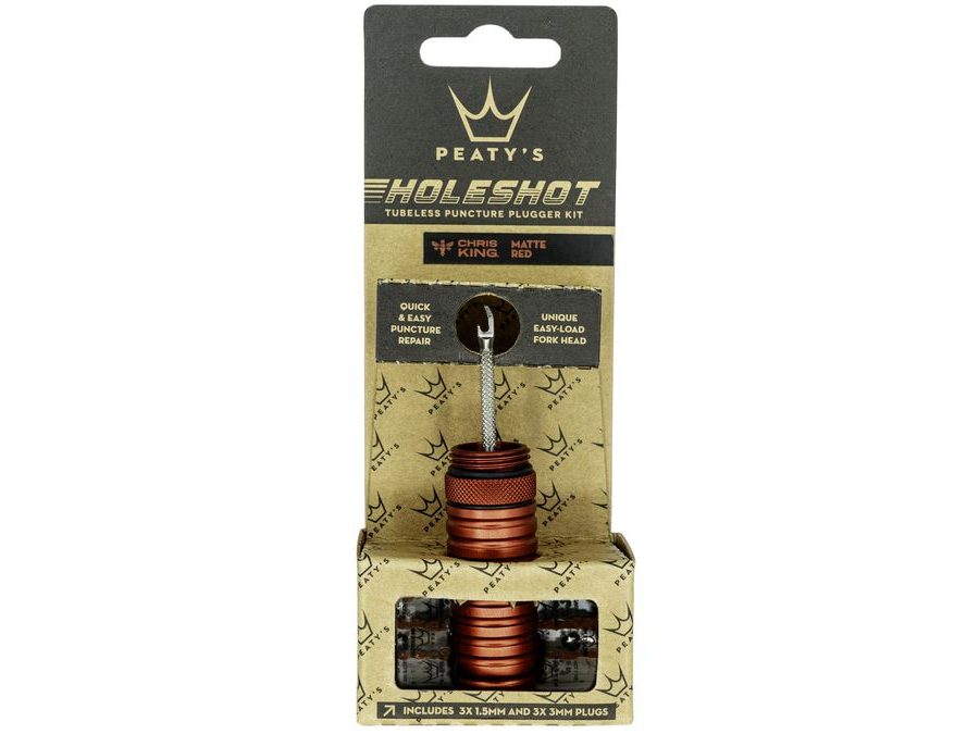 Opravná sada na bezdušové pláště PEATY'S HOLESHOT OPRAVNÁ SADA NA BEZDUŠOVÉ PLÁŠTĚ - RED