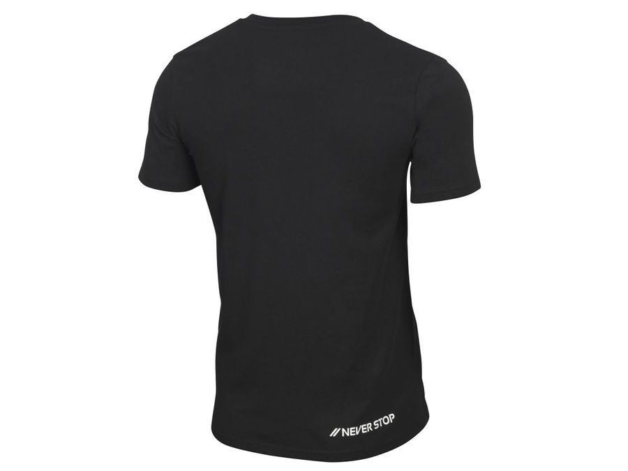 Triko STEVENS LOGO ČERNÁ 100% Bio BAVLNA