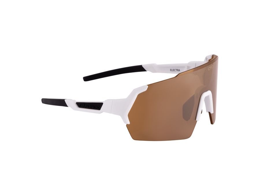 brýle FORCE ELECTRA bílé, hnědé zrc. sklo